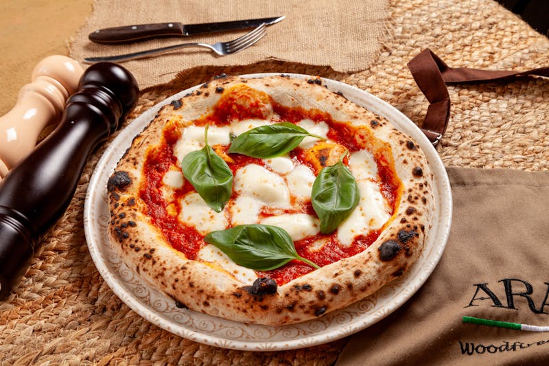 Starter catering package with coal fired pizza