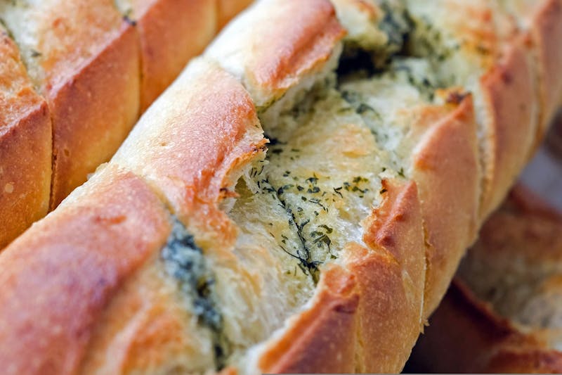 Garlic bread with herb butter