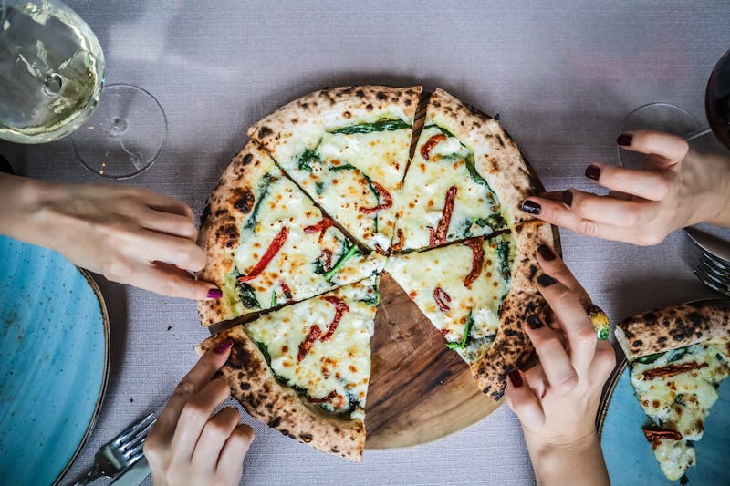 Veggie supreme catering pizza